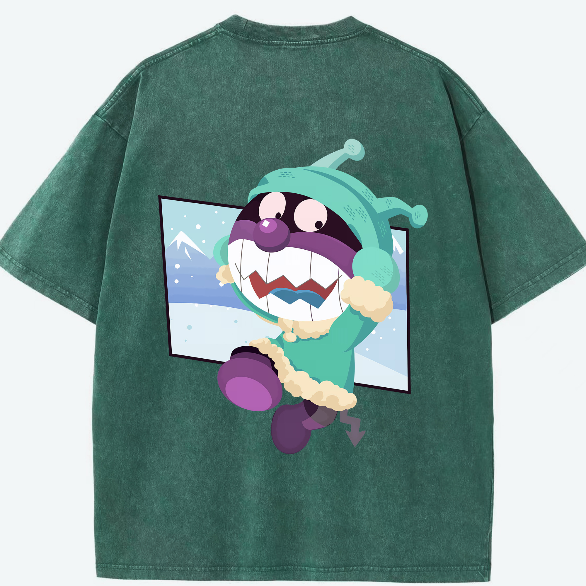 （画像用） アンパンマン Anpanman 綿100% ヴィンテージ風 半袖Tシャツ（背面プリント）